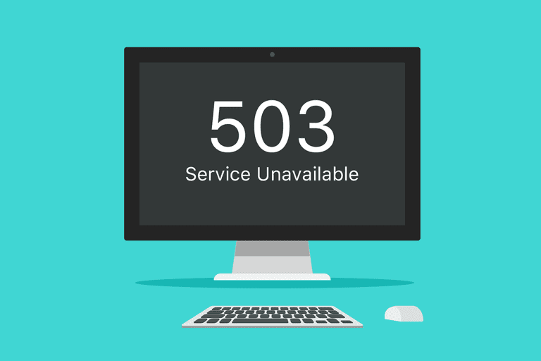 The reason for displaying the 503 error